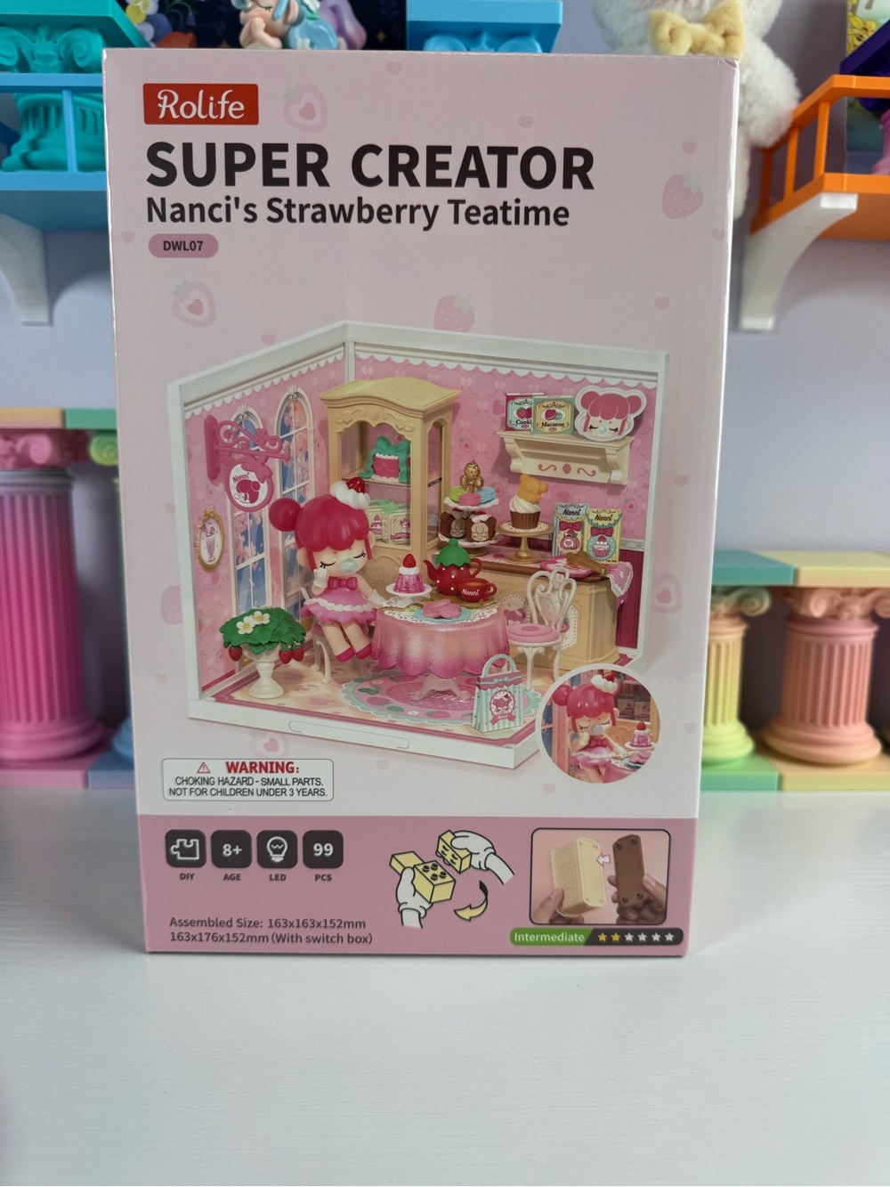 Super Creator Nanci's Strawberry Teatime DIY Dollhouse - Pink